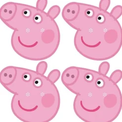 Party Delights Peppa Pig Fun Face Masks (6Pk)< Masks