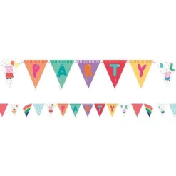 Party Delights Peppa Pig Paper Bunting - 3.3M< Bunting