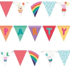 Party Delights Peppa Pig Paper Bunting - 3.3M< Bunting