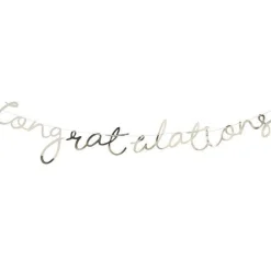 Party Delights Pick & Mix Pastel Gold 'Congratulations' Banner - 1.5M< Banners