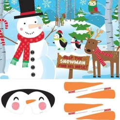 Pin The Nose On The Snowman Game<Party Delights Outlet