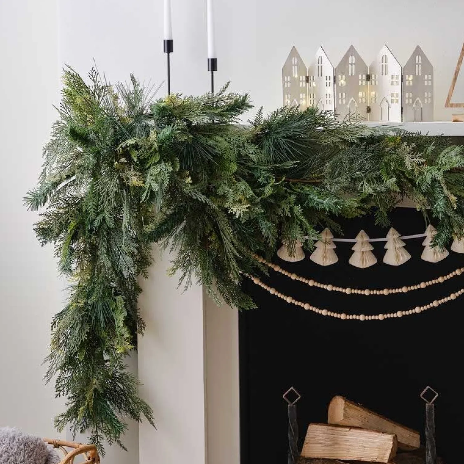 Pine & Cypress Foliage Christmas Garland - 3M<Party Delights Hot
