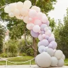 Party Delights Pink & Lilac Mix Balloon Arch With Hydrangea Flowers - 75 Balloons< Arches & Clouds