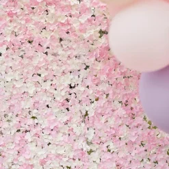 Party Delights Pink & White Flower Wall Backdrop Tile - 60Cm X 40Cm< Flowers & Foliage