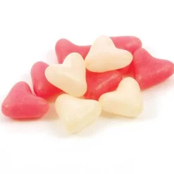 Party Delights Pink & White Jelly Love Hearts 3Kg Bulk Bag< Sweets