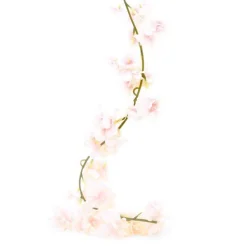 Party Delights Pink Blossom Floral Garland - 2.1M< Hanging Decorations