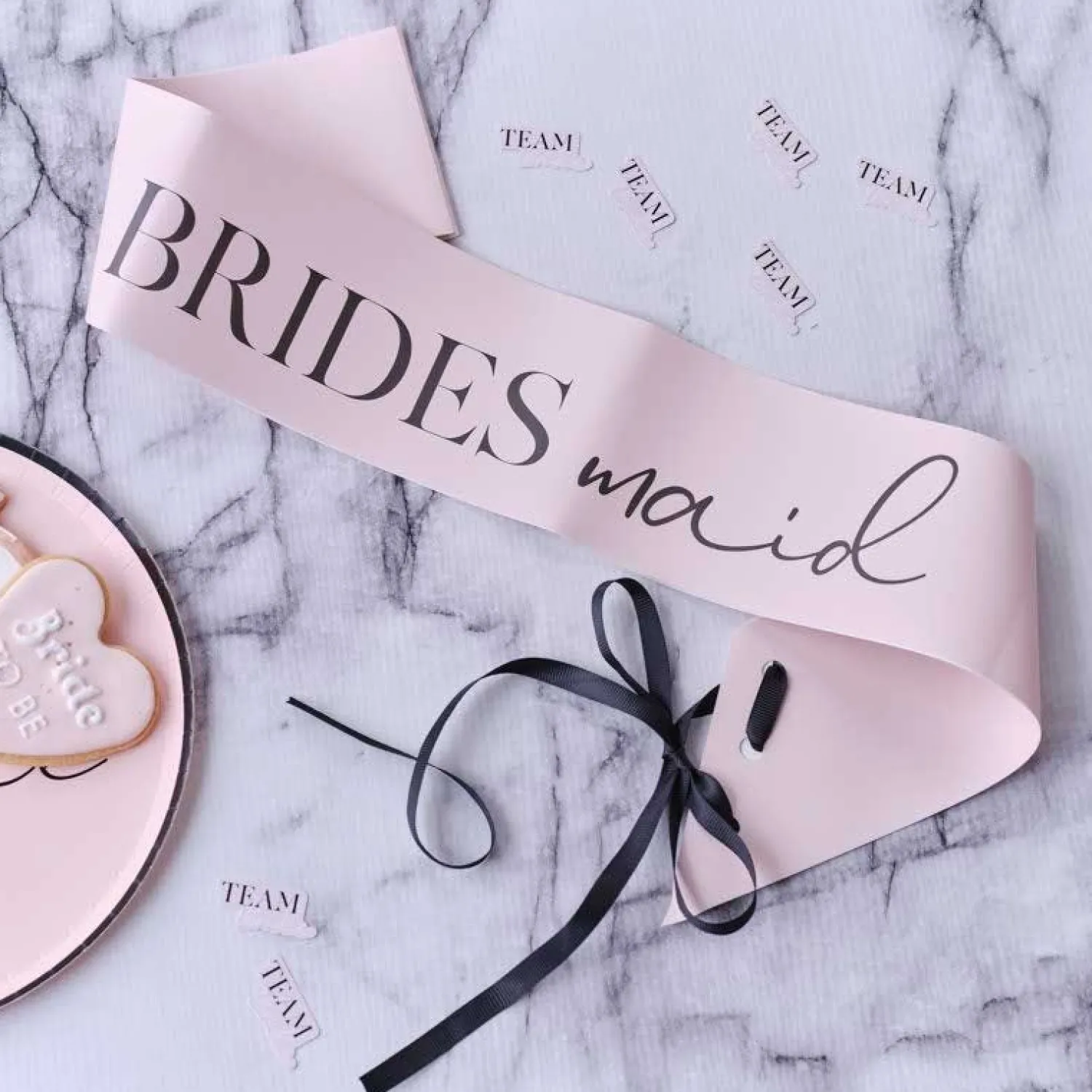 Party Delights Pink Bridesmaid Sash (2Pk)< Wearables