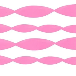 Party Delights Pink Crepe Paper Streamer - 24M< Hanging Decorations