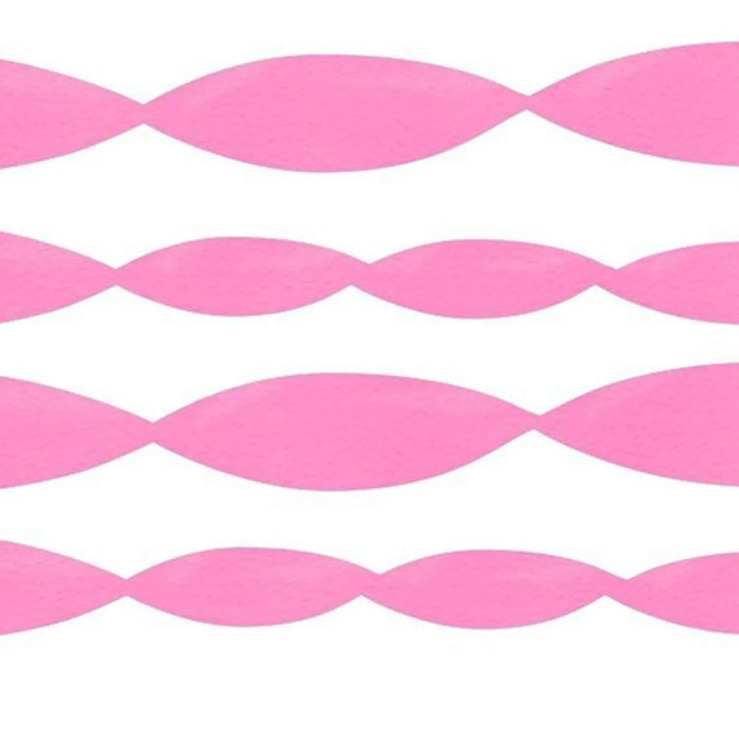 Party Delights Pink Crepe Paper Streamer - 24M< Hanging Decorations