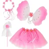 Party Delights Pink Flower Fairy Accessory Kit - Child< Instant Outfits