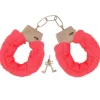 Party Delights Pink Furry Handcuffs< Wearables