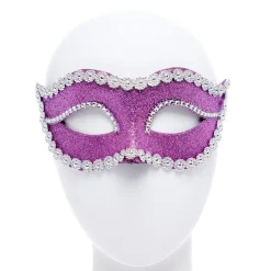 Party Delights Pink Glitter Masquerade Mask< Masks