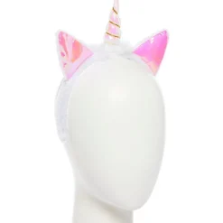 Party Delights Pink Holographic Unicorn Headband< Hats & Headwear