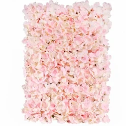 Party Delights Pink Hydrangea Flower Wall - 60Cm< Flowers & Foliage