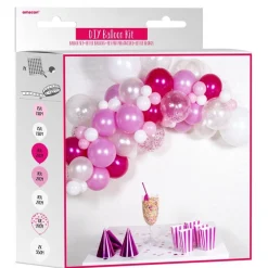 Party Delights Pink Latex Balloon Arch Garland - 70 Balloons< Arches & Clouds