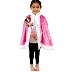 Party Delights Pink Light Up Cape & Wand - Child< Instant Outfits