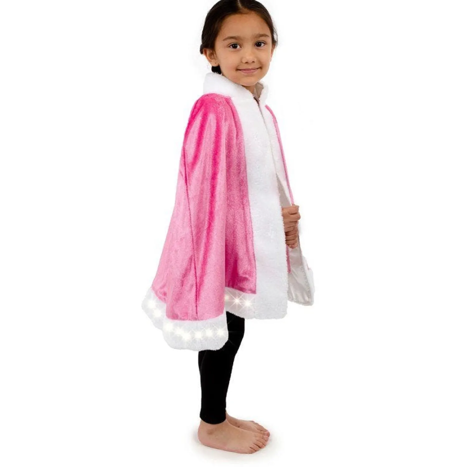 Party Delights Pink Light Up Cape & Wand - Child< Instant Outfits