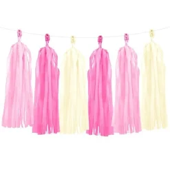 Party Delights Pink Mix Tassel Garland Decoration - 1.5M< Hanging Decorations