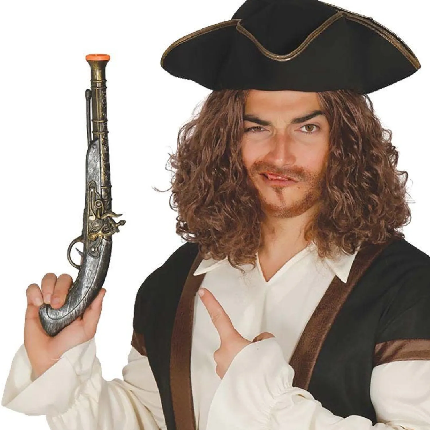 Party Delights Pirate Blunderbuss Pistol - 41Cm< Fake Weapons