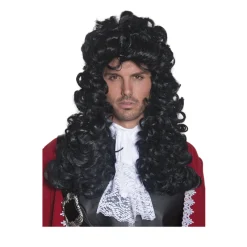 Party Delights Pirate Captain Black Wig< Wigs