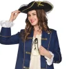 Party Delights Pirate Hat Lace Trim< Hats & Headwear