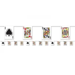 Party Delights Playing Card Plastic Bunting - 3.66M< Bunting