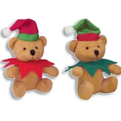 Plush Christmas Elf Bear 12Cm<Party Delights Outlet