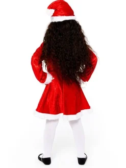 Plush Miss Santa Dress - Child Costume<Party Delights