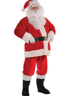 Plush Santa Suit - Adult Costume<Party Delights Sale