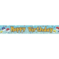 Party Delights Pokemon Style Paper Banners - 1M (3Pk)< Banners