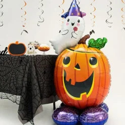 Pumpkin & Ghost Airloonz Balloon - 56"<Party Delights