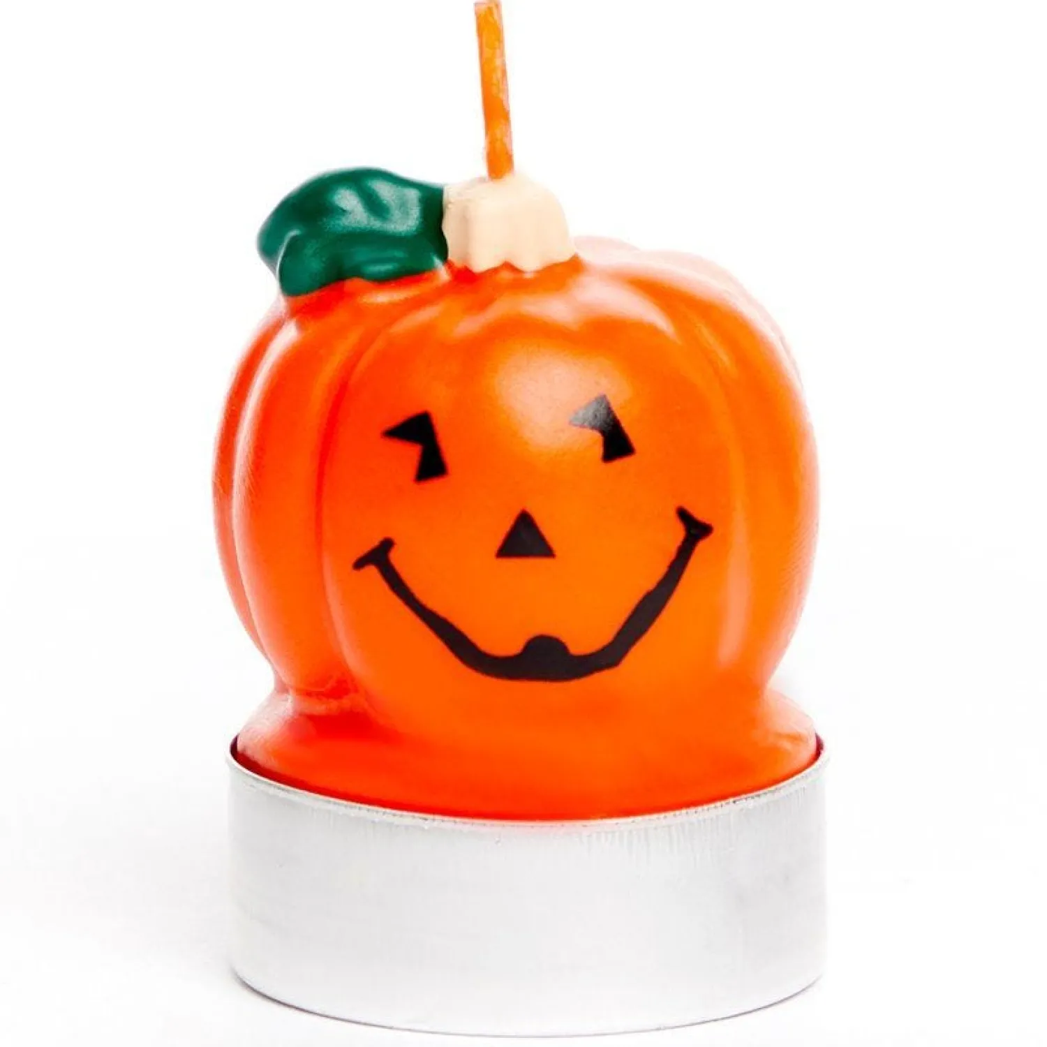 Pumpkin Tea Light Candles - 5Cm (3Pk)<Party Delights