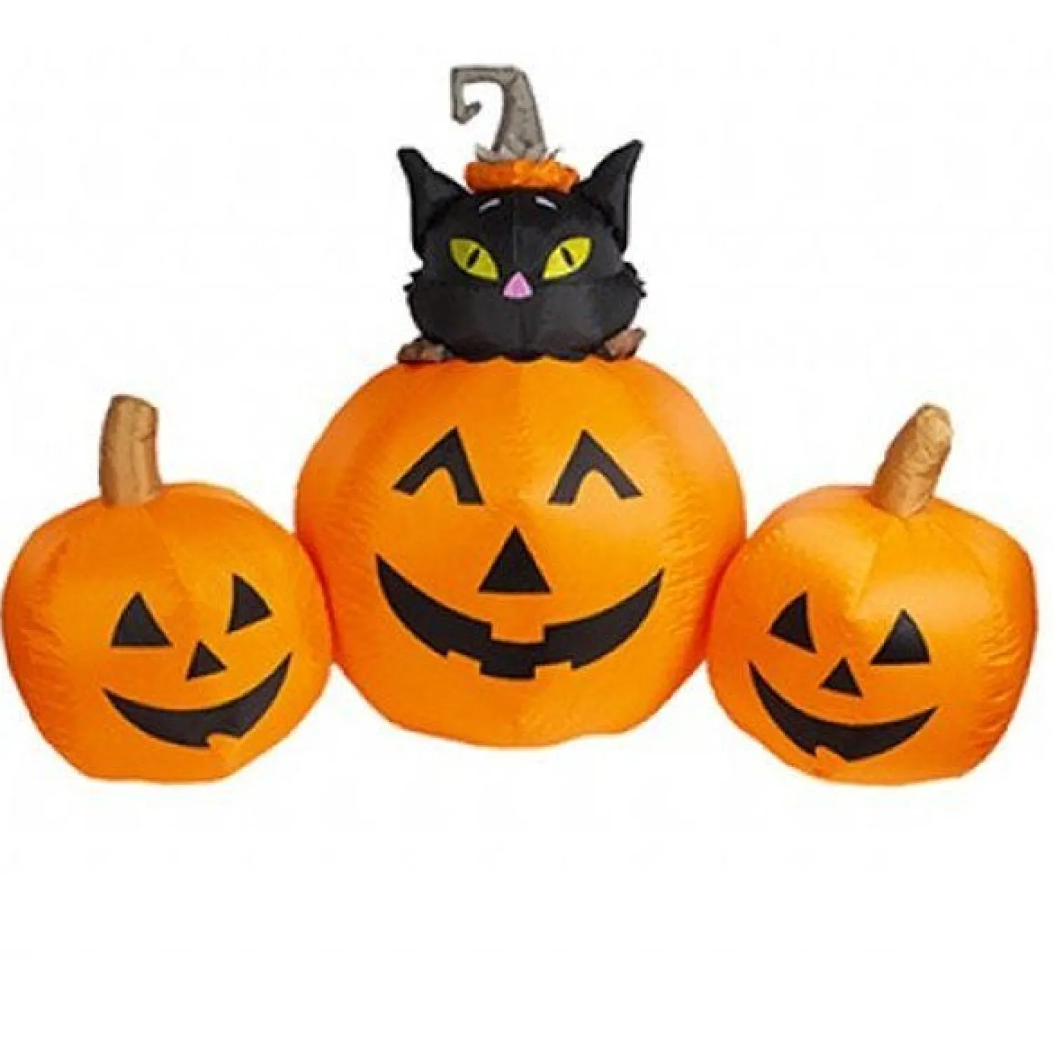 Pumpkins With Black Cat - 1.8M<Party Delights Discount