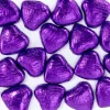 Party Delights Purple Foil Chocolate Hearts X20< Chocolates