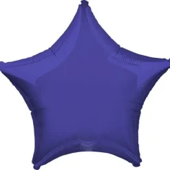 Purple Star Balloon - 19" Foil - Unpackaged<Party Delights Clearance