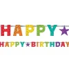 Party Delights Rainbow 'Happy Birthday' Paper Banner - 2.3M< Banners