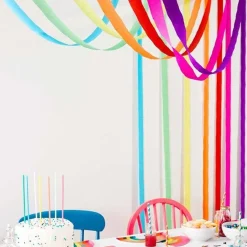 Party Delights Rainbow Paper Streamers (7Pk)< Hanging Decorations
