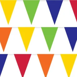 Party Delights Rainbow Plastic Bunting - 10M< Bunting