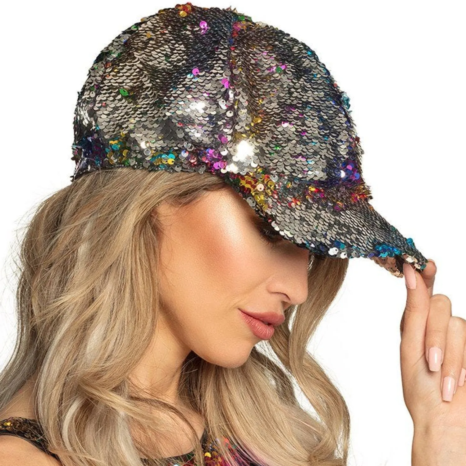 Party Delights Rainbow Reversible Cap< Hats & Headwear