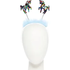 Party Delights Rainbow Unicorn Sequin Headband< Hats & Headwear