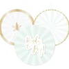 Party Delights Ready To Pop Paper Fan Kit - 30Cm (3Pk)< Hanging Decorations