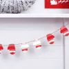 Red & White Festive Mitten Wooden Bunting - 1.5M<Party Delights Best