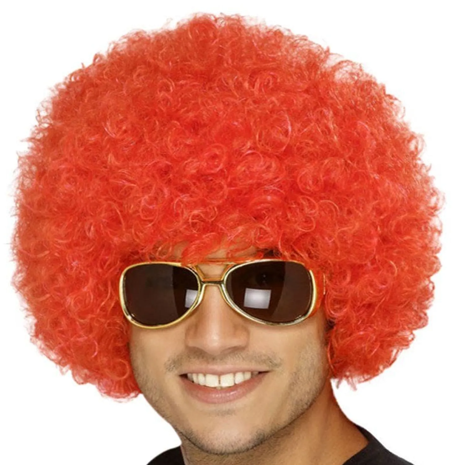 Party Delights Red Afro Wig< Wigs