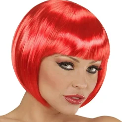 Party Delights Red Babe Bob Wig< Wigs