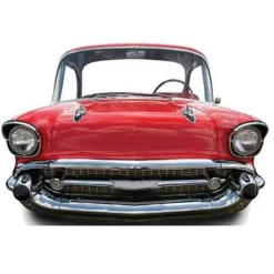 Party Delights Red Car Stand-In Cardboard Photo Prop - 151Cm X 105Cm< Cardboard Cut Outs