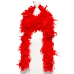 Party Delights Red Feather Boa - 180Cm< Feather Boas