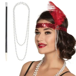 Party Delights Red Flapper Accessory Kit< Instant Outfits