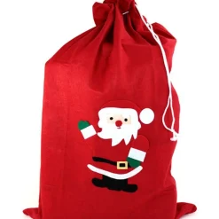Party Delights Red Fleece Christmas Santa Sack - 90Cm< Costume Props