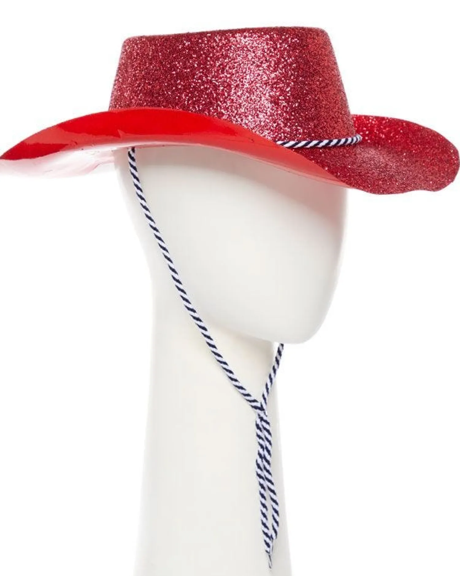 Party Delights Red Glitter Cowboy Hat< Hats & Headwear