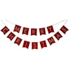 Party Delights Red Merry Christmas Velvet Bunting - 2M< Bunting